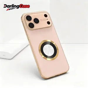 DarlingCase Large Window Cutout Magnetic Case for iPhone 17 Pro Max Shockproof Protective Cover with Easy Camera Access Magnetic Attachment Durable Design and Sleek Look for Everyday Use