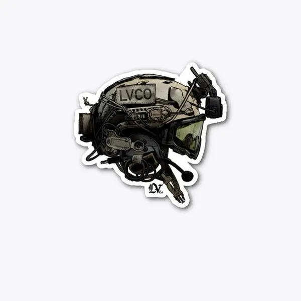 Tactical Operator Helmet Sticker Waterproof Gear Decal