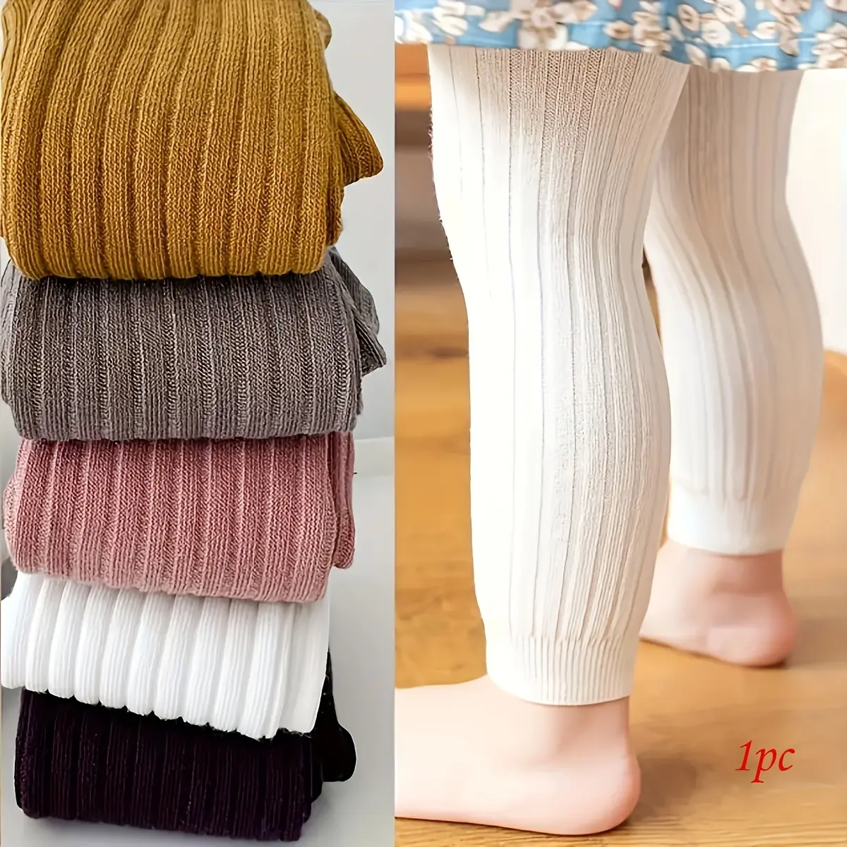 Girls' Vertical Stripe Slimming Cut Ankle Pants, Breathable All-Season Trousers with Elastic Waistband and Durable Stitching, All Seasons, 0-6M, 1-2Y, 021 Gray, 6-12M