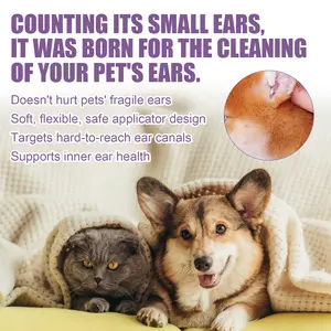 Yegbong Pet Ear Drops for Dogs & Cats, Calendula Soothes Ear Canals, Dissolves Ear Wax & Eliminates Odor Alcohol-Free