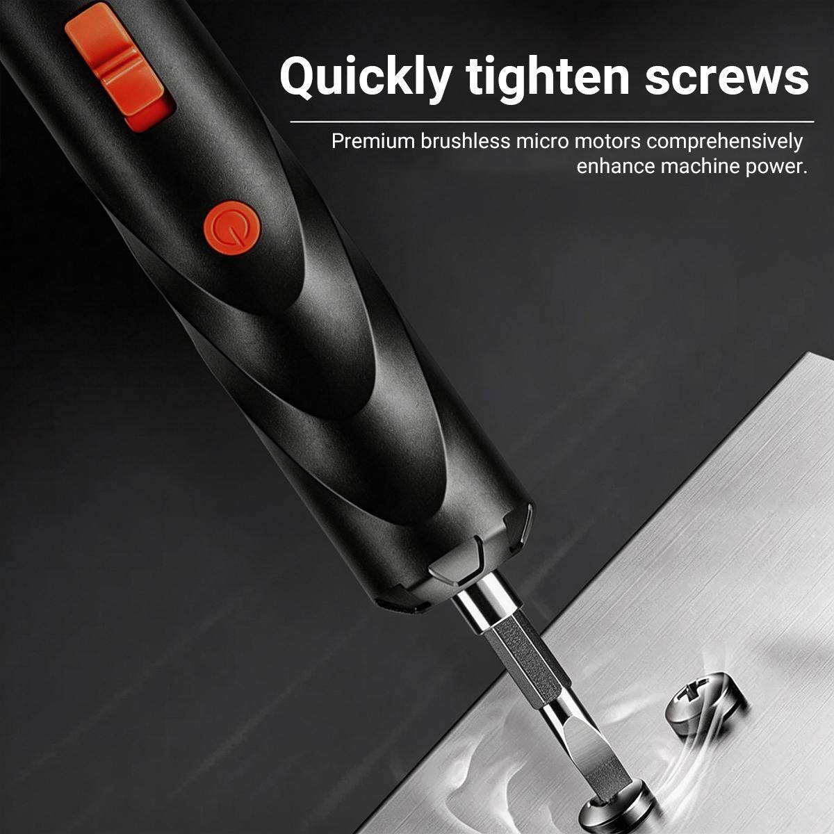 Wireless Electric Screwdriver, Hybrid Manual & Electric Modes, Ultra-Fast Operation with Type-C Charging, Precision Bits & Ergonomic Lightweight Design