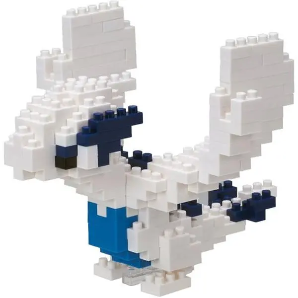 Pokemon Lugia Nanoblock Constructible Figure Model Building Kit