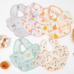 Waterproof Baby Bib for Kids - Summer Infant Feeding Smock, Mess-Proof Drool Bib for Easy Mealtime Cleanup, Ideal for Toddlers and Young Children