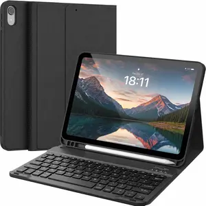 CHESONA Keyboard Case for iPad (A16) 11th/10th Generation (2025/2022), Detachable Wireless Keyboard, Stand Folio Keyboard Cover with Pencil Holder, Thin & Light.