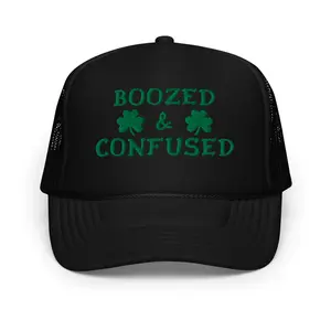 Boozed & Confused St. Patrick's Day Foam Trucker Hat