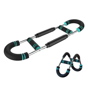 Twister Arm Trainer 60-90lb – Adjustable Chest Workout Equipment, Power Twister Bar, Arm Strength Trainer for Home Workout, Portable Spring Resistance for Men & Women, Upper Body Fitness Equipment