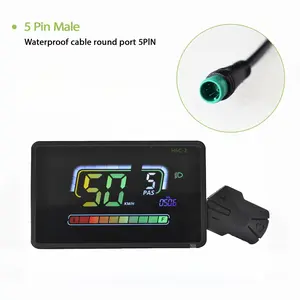 Waterproof Electric Bicycle Display Controller H6c-2 5pin Interface, Compatible Only with Uart 2 Protocol, Durable & Reliable Design