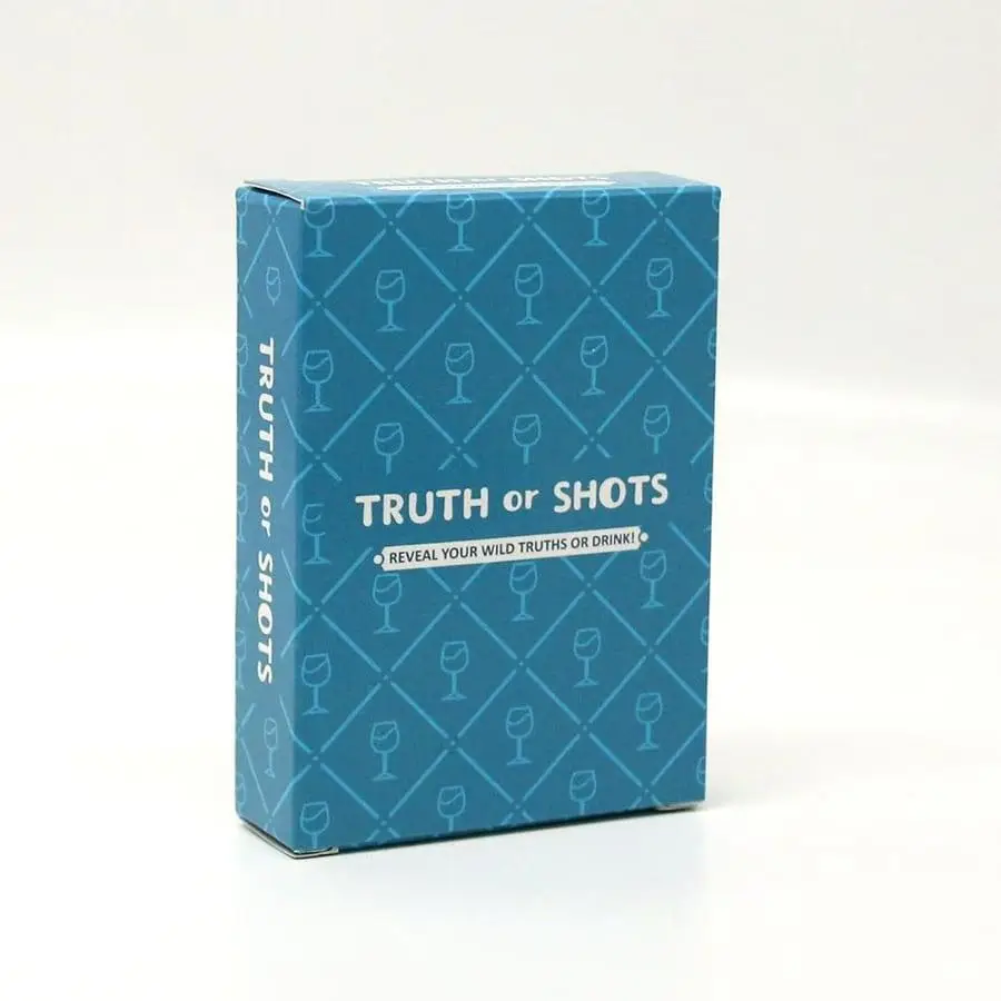 Truth Or Shots Card Game, 1 Box Fun Adult Card Game, Suitable for Party and Date Nights, Drinking Game Cards, Party Game Supplies