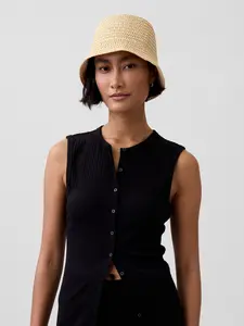 Gap Women's Straw Bucket Hat