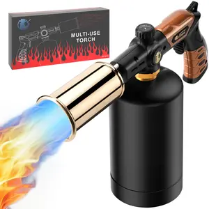 ARTFLAMM Grill Torch Gun, Powerful Propane Torch Lighter, Adjustable Blow Torch, High-Intensity Charcoal Lighter, DIY Kitchen Torch for Fire Start, Sous Vide, BBQ, Gift!