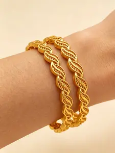 Women's Elegant Solid Cuff Stackable Bracelets Wavy Cuff Bangle, Middle Eastern Style, Copper Alloy, All Seasons Jewelry Gift for Teachers Day Graduation