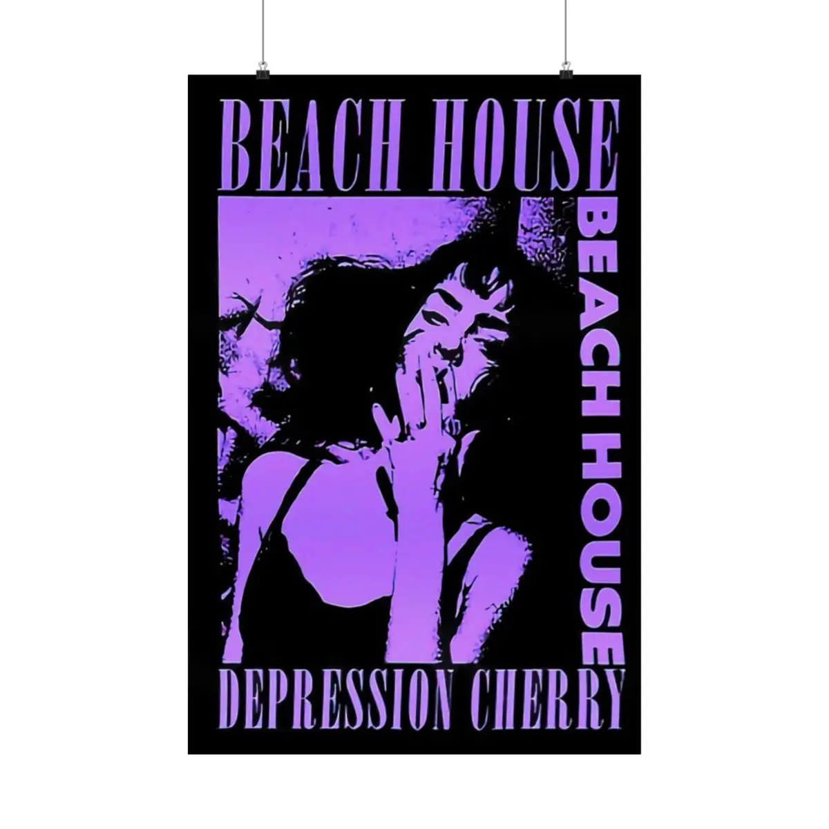 Striking Beach House Depression Cherry Poster | Limited Edition Dream Pop Art Print - Retro Rock Art Print - Music Poster