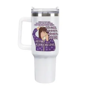 Roseanne Aunt Jackie "Dad is D34d" Scene Ceramic Coffee Mug 40oz Tumbler