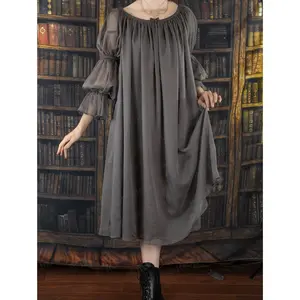 Grey Chiffon Chemise