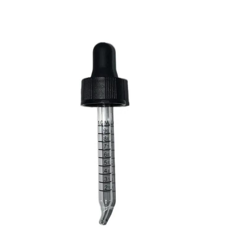 Glass Eye Dropper for Oils, 10 count 1ml Glass Dropping Pipettes for Essential Oil, Lab, , Crafts or Transferring Other Liquid with Rubber , Straight Tube with Measurement