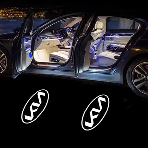 2pcs Car Door LED Welcome Courtesy Shadow Projector Lamp, Logo Light for Kia Ceed Sportage Picanto Cerato Seltos Soul Rio 3 4 5 2021