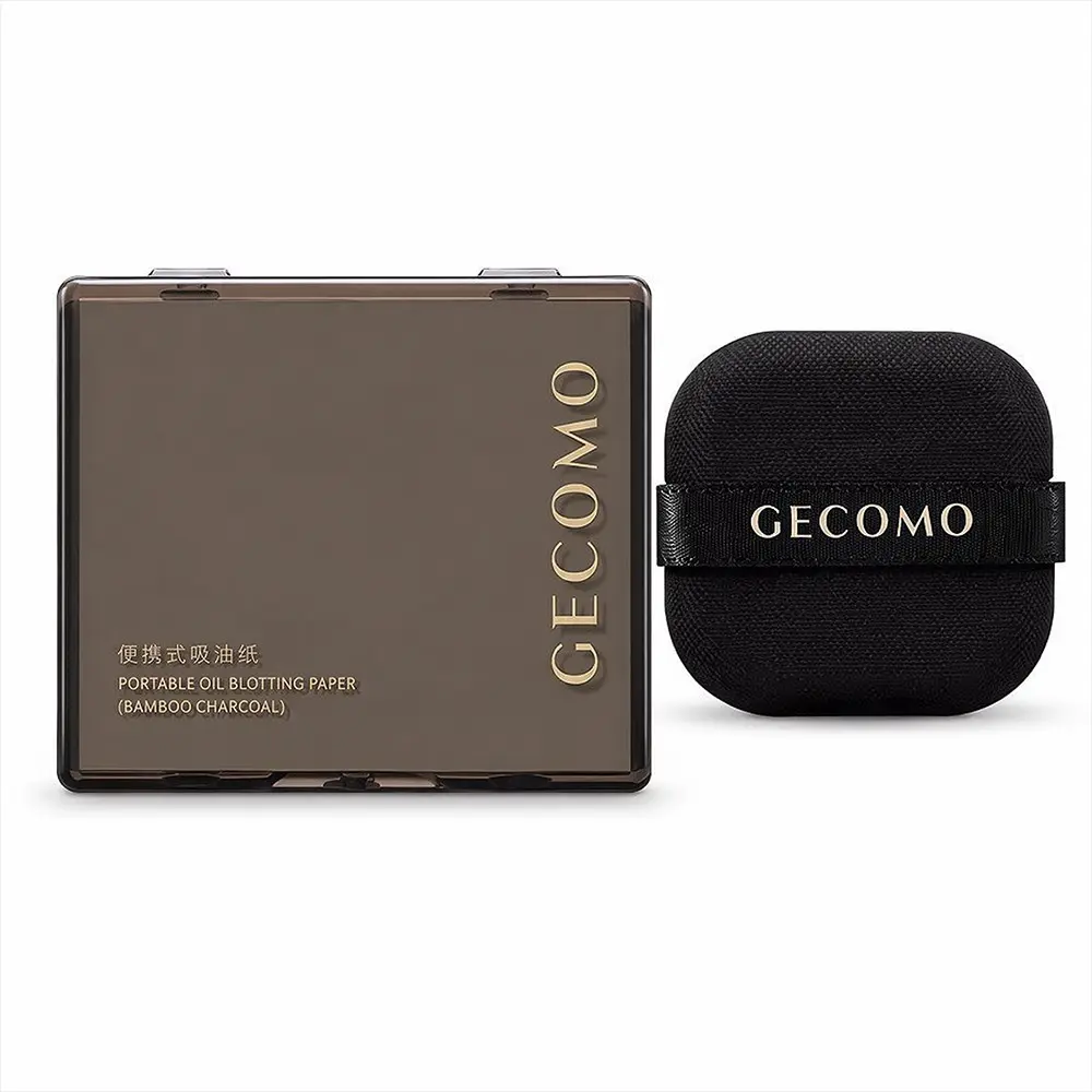 100 Sheets Facial Oil Absorbing Paper Set, Includes Powder Puff & Mirror, Bamboo Charcoal Material, Portable Daily Use Makeup Setting, Compact, Makeup Accessories, Cosmetic Tools