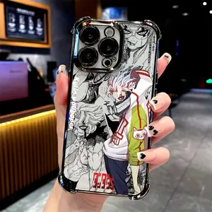 Cool Anime Dandadan Phone Case Compatible with for iphone 17, 16, 15, 14, 13, 12, 11 Mini Pro Max, Air, X, XR, XSMAX, 8, 7 Plus, Featuring a Transparent Soft Back for Drop Protection, Luffi Phone Protector, Phone Case, Phone Cases, Phone Cover