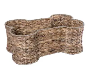 Bone Dry Natural Hyacinth Bone Pet Basket Medium Bone Dry Natural Hyacinth Bone Pet Basket Medium