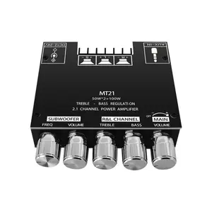 2.1-channel audio receiver power amplifier module, 2.1-channel Bluetooth-compatible audio amplifier module, 50W*2+100W BT amplifier module
