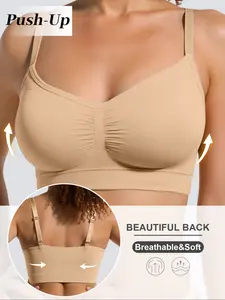 Seamless and traceless No-Wire Push-Up Bra Set, Super Comfortable Lift & Support, Multiple Colors Available, Ideal for Daily Wear & Sports, Breathable Seamless Bras