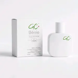 Genie Collection White Crest - 0.85oz (25ml) Men's Eau de Parfum Fresh Clean Woody Fragrance with Grapefruit Rosemary Cardamom Tuberose Cedarwood, Crisp Signature Scent.