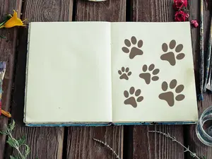 Paw Prints Stencil - Art and Wall Stencil