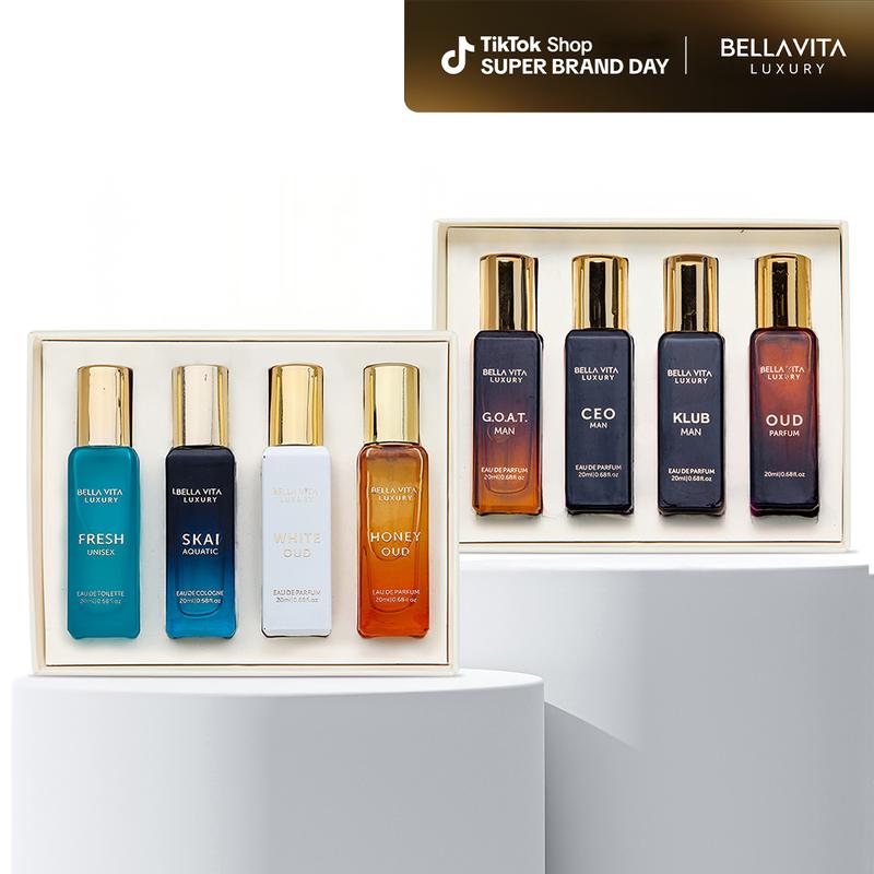 BellaVita Luxury Him N More 8 Day Advent Calendar for Men | Perfume Gift Set | Long-Lasting Eau De Parfum | Fresh, Spicy & Woody Fragrances | Christmas Gift for Him | Vegan & Cruelty-Free