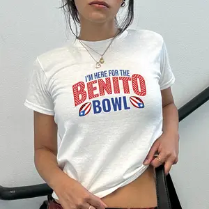 [ Sale Up To 35%] Benito Bowl Bowl Halftime Baby Tee,B  Bunny Fan Vintage Babytee