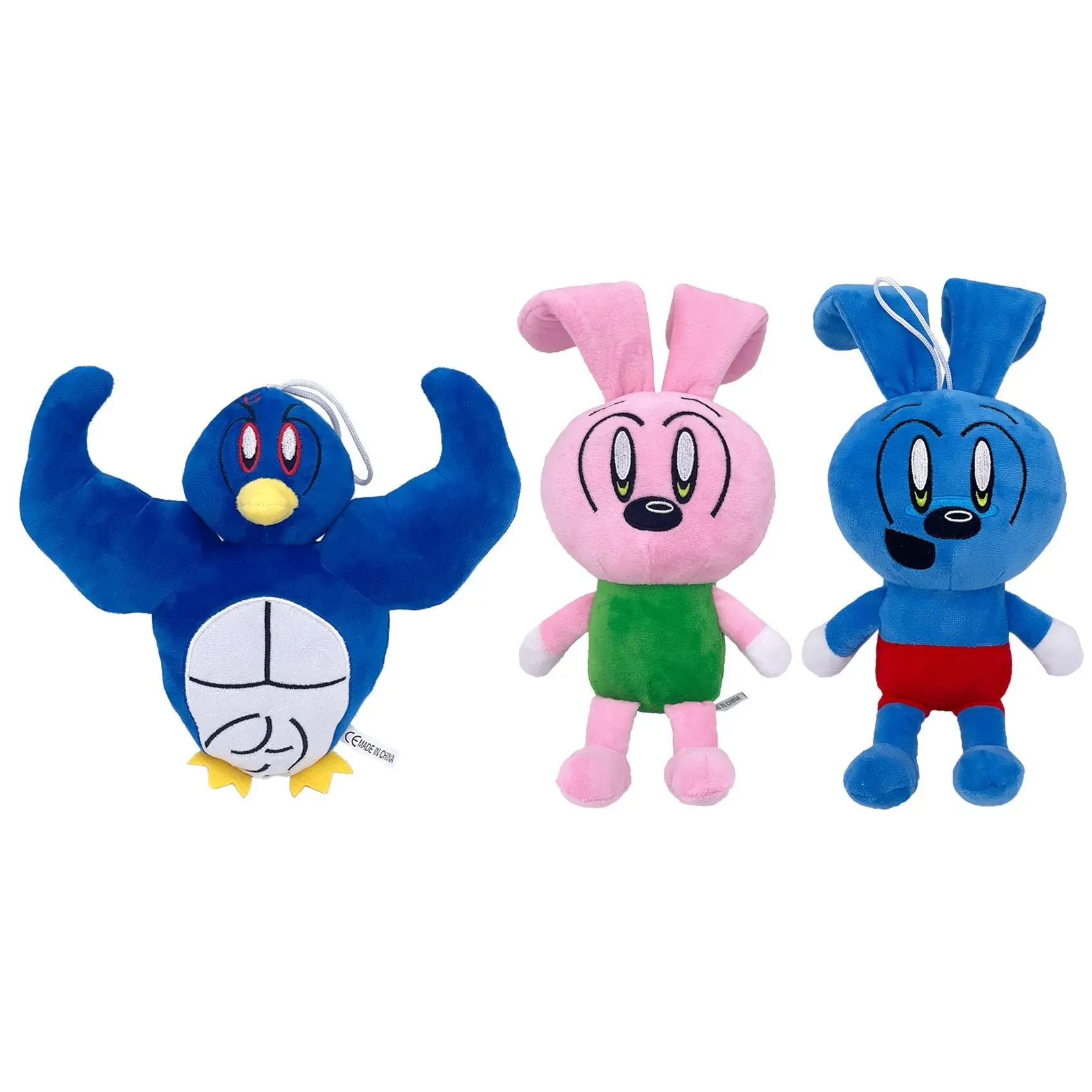 New RiggyMonkey plush blue rabbit toy