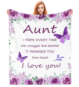 Aunt Gifts Blanket 60x 50, Best Aunt Ever Gifts  Great Aunt Gifts