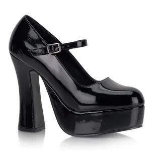 Demonia Dolly-50 Black Patent Mary Jane Platforms Demonia Dolly-50 Black Patent Mary Jane Platforms