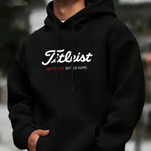 Unisex Hooded Golf Jumper, Long Sleeve Slim Fit, Casual Sporty Style, Autumn Winter Wear, Ideal Gift for Golf Enthusiasts snug fit Grey Hoodie Men's Christmas Reindeer Sweater Sweatshirts Pattern