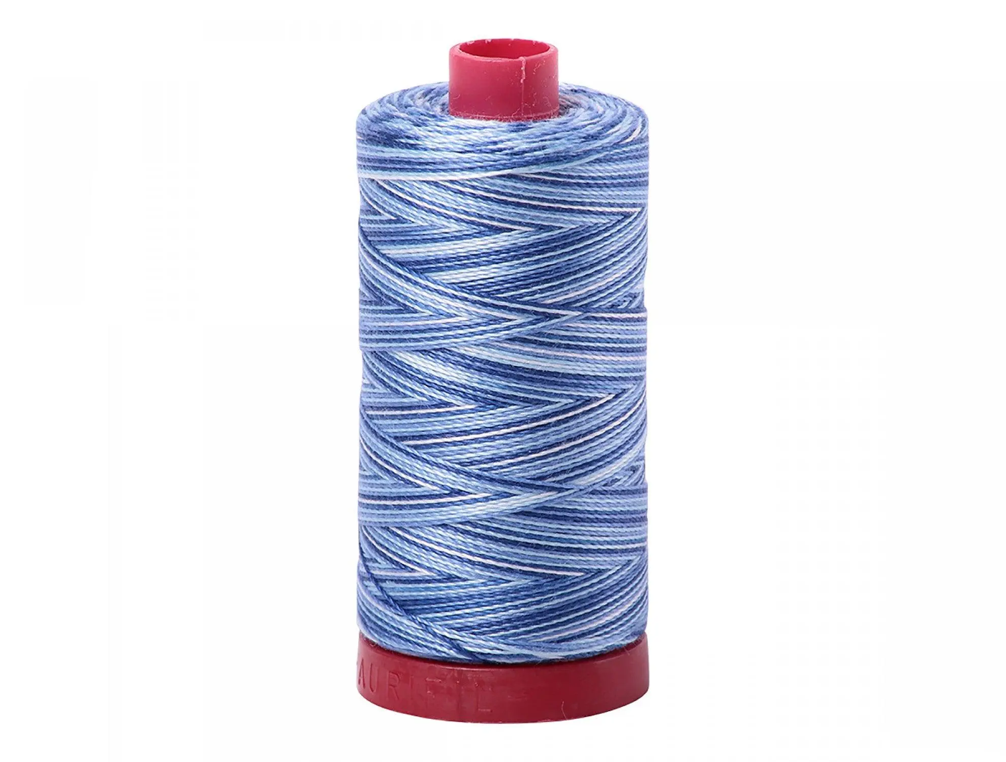 Aurifil 12wt Mako Cotton Thread | Storm At Sea Variegated (#4655) | 356 yds