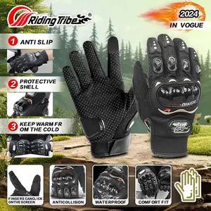 Lightweight motorcycle riding gloves, highly elastic, snug and comfortable, anti-fall and anti-slip, protective gloves for daily commuting and motorcycling
