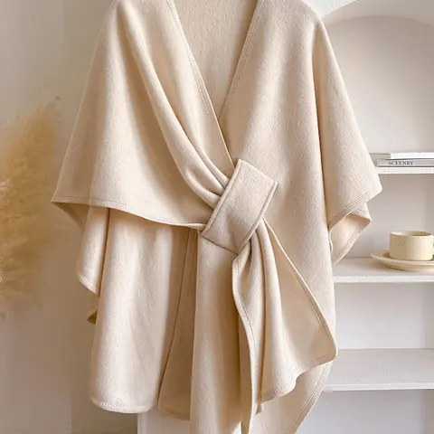 Women's Fall Winter Fashion Solid Color Shawl, Warm Comfortable Scarf, Casual Multifunctional Wrap for Autumn/winter Decor