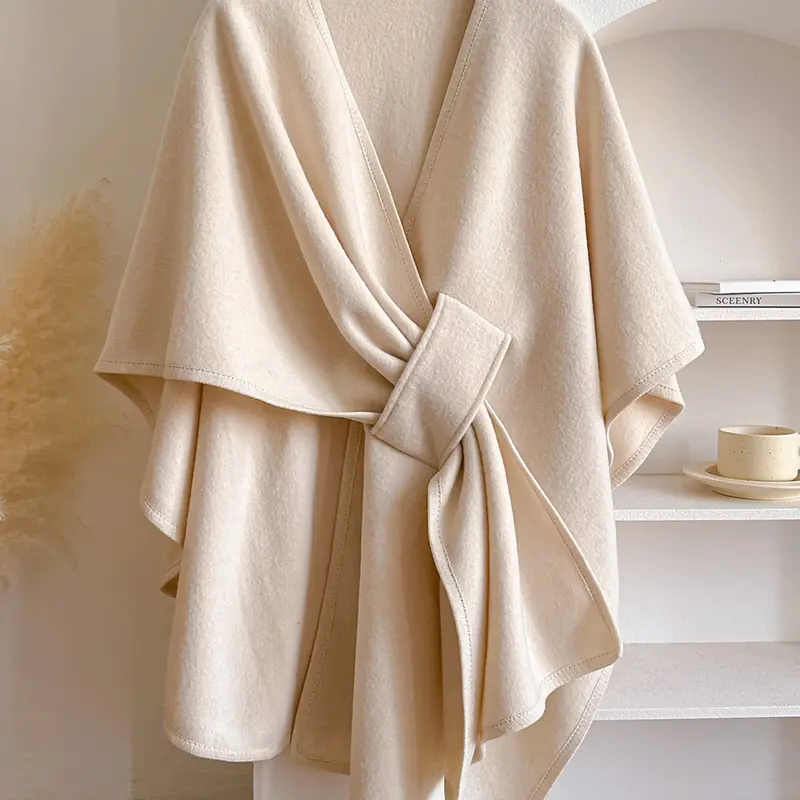 Women's Fall Winter Fashion Solid Color Shawl, Warm Comfortable Scarf, Casual Multifunctional Wrap for Autumn/winter Decor