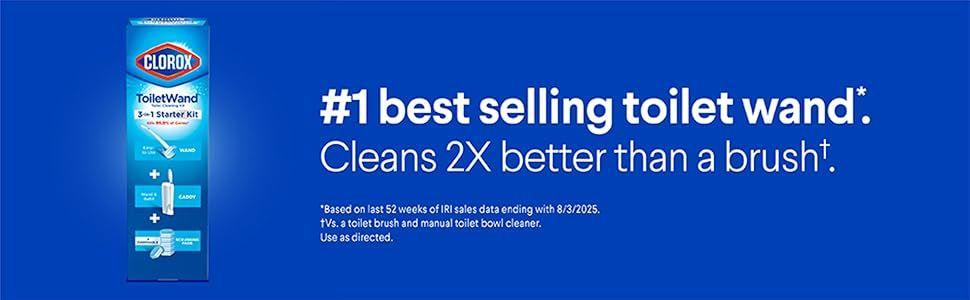 Clorox ToiletWand Toilet Cleaner Refills, Toilet brush, Original, 10 Count – 10 Count (Pack of 1)