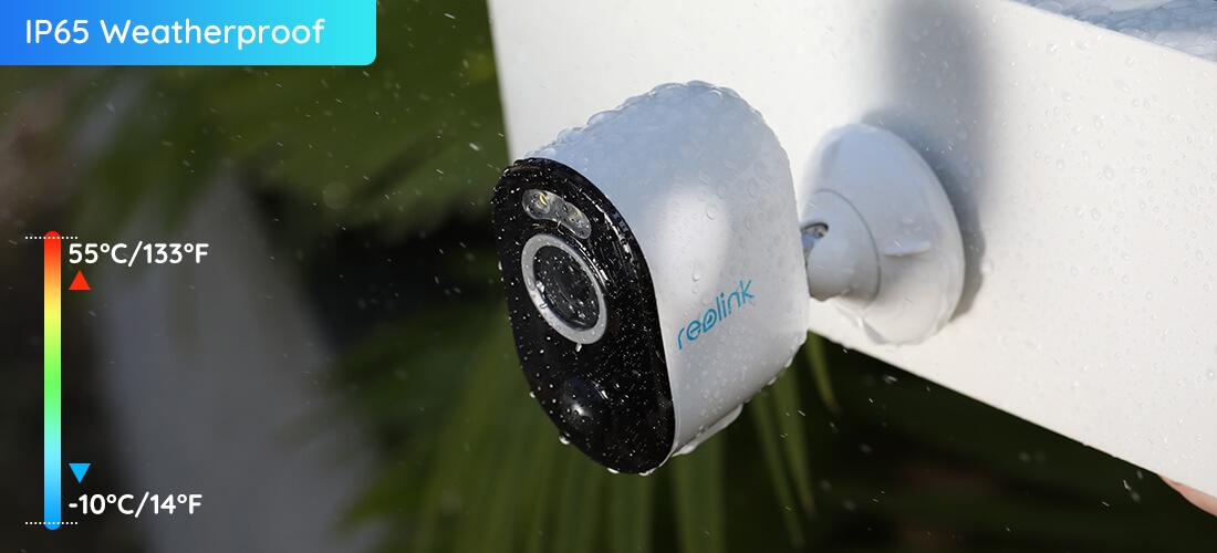 Reolink 2K 4MP Wifi Security Camera with Solar Panel, Motion Spotlight, Argus 3 Pro