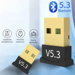 USB Bluetooth 5.3 Adapter for PC Laptop Computer Wireless Dongle Bluetooth Adapter Support Mouse Keyboard Windows 7/8.1/10/11