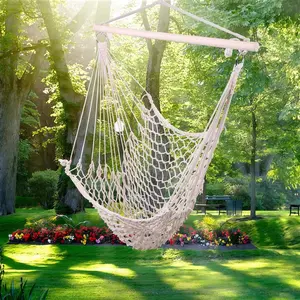 Beige Macrame Hammock Chair Boho Hanging Swing Chair All-Weather Panoramic Bubble Tent Portable Camping Breathable Clear View Sports