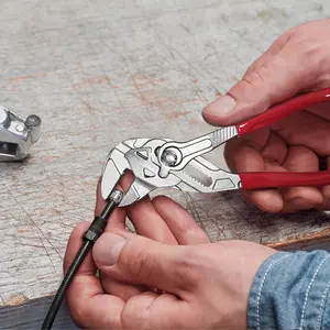 Chrome Vanadium Steel Adjustable Wrench 10 Inches with Comfortable Grip, Straight Teeth for Home Repairs, No Assembly Required