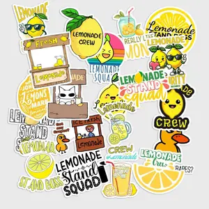 Sticker Pack 20 pcs Lemonade Stand Stickers, Summer Kids Business Vinyl Decals