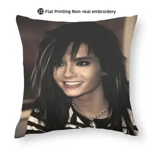 1PC Tokio Hotel Pillowcase - Vintage Style Decorative Pillowcase with Zipper Closure, Room Decor, Decorative Pillowcase, Vintage Style Decor |   Zipper Pillowcase