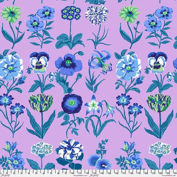 Fabric FreeSpirit Kaffe Fassett Lilac Flower Studies by the Quarter Yard PWGP205.LILAC