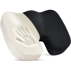 Office Chair Cushion,  Seat Cushion, Memory   Cushion Pads for  ,   Pillow, Correct Sitting Posture (Black)