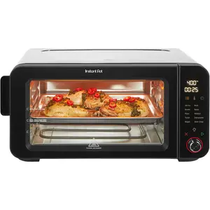 Instant Pot 6-Slice InstantHeat 10-in-1 Air Fryer Toaster Oven, Air Fry, Roast, Bake, Sear Crisp, Toast, Bagel, Broil, Dehydrate, Reheat, and Make Pizza