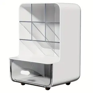 1 desktop storage box, office storage box, pen holder, stationery storage box, stationery storage and display box for student desktops, plastic