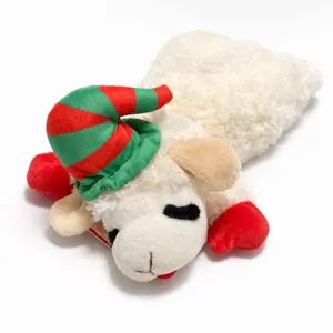 Lamb Chop Holiday Dog Toy – Soft Plush Squeaky Toy for Small & Medium Dogs
