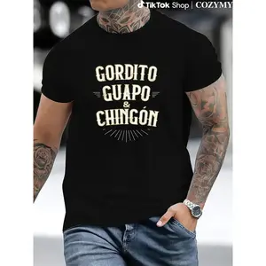 Summer t Shirts Chubby, Handsome and Awesome - Funny Mexican T-Shirt